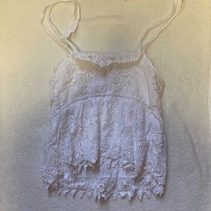 BB Dakota White Odessa Tank Top